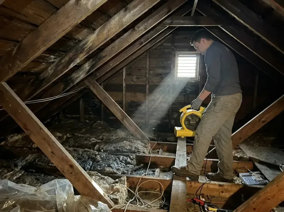 attic-water-damage-drying-proc-007 — frequently asked questions, Emergency Water Extraction & 24/7 Flood Response in Parklan…